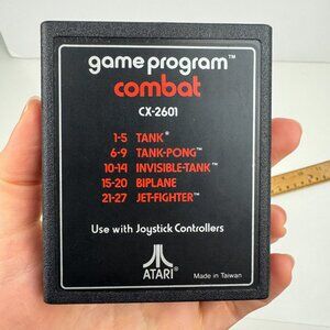 Vtg Untested Atari Game Program‎ Combat CX-2601 Tank Pong Invisible Biplane READ